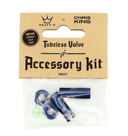 Tubeless ventil PEATY'S X chris king (mk2) navy tubeless valves accessory kit (ptv2-accs-nvy-12)