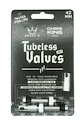 Tubeless ventil PEATY'S  X chris king (mk2) silver tubeless valves 42mm (ptv2-42-sil-12)
