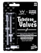 Tubeless ventil PEATY'S  X chris king (mk2) silver tubeless valves - 80mm (ptv2-80-sil-12)