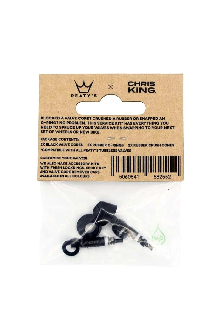 Tubeless ventil PEATY'S  X chris king (mk2) tubeless valve service kit (ptv2-service-12)