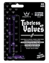 Tubeless ventil PEATY'S  X chris king (mk2) violet tubeless valves - 80mm (ptv2-80-vlt-12)