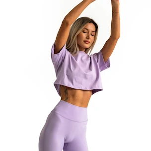 Ženska brezrokavna majica GymBeam  Limitless Cropped T-shirt Lavender S