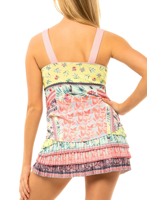 Ženska brezrokavna majica Lucky in Love  Patch Me Tank w/Bra Melon  M