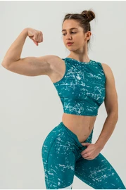 Ženska brezrokavna majica Nebbia Barbell Therapy Rough Girl 617 green