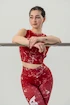 Ženska brezrokavna majica Nebbia Barbell Therapy Rough Girl 617 red