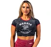 Ženska brezrokavna majica Nebbia NEBBIA x OLYMPIA Washed Crop Top GOLDEN AGE 782 black