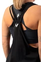 Ženska brezrokavna majica Nebbia  Sleeveless Loose Cross Back Tank Top "Feeling Good" 419 Black