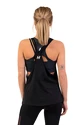 Ženska brezrokavna majica Nebbia  Sleeveless Loose Cross Back Tank Top "Feeling Good" 419 Black