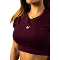 Ženska brezrokavna majica Nebbia STRONG BEAUTY Open-back Cropped Top 430 dark red