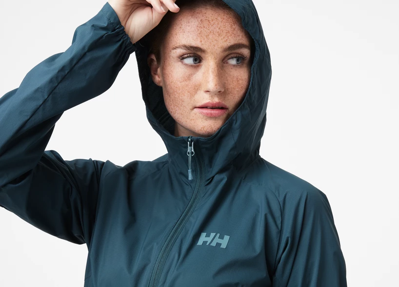 Ženska bunda Helly Hansen  Rapide Windbreaker Jacket Midnight Green XS