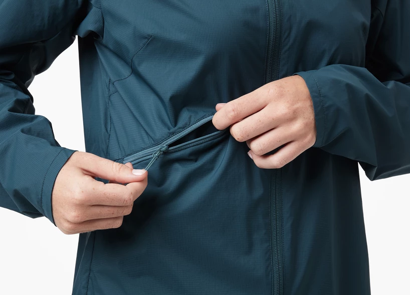 Ženska bunda Helly Hansen  Rapide Windbreaker Jacket Midnight Green XS