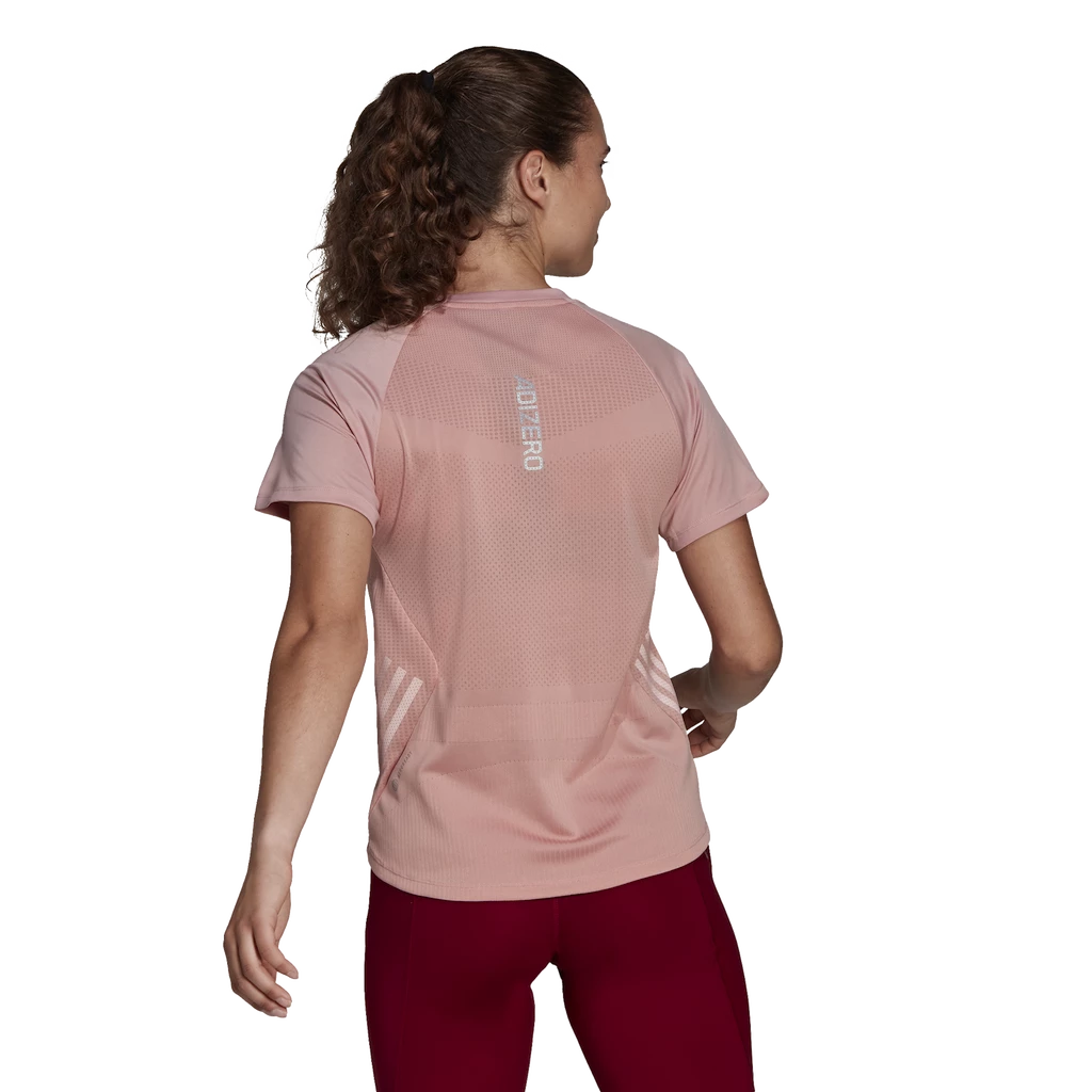 Ženska majica adidas  Adizero Tee Wonder Mauve