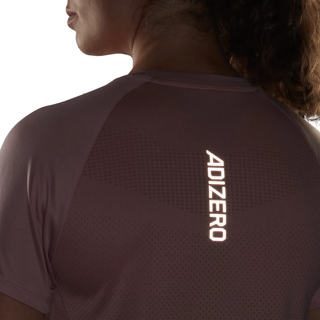 Ženska majica adidas  Adizero Tee Wonder Mauve
