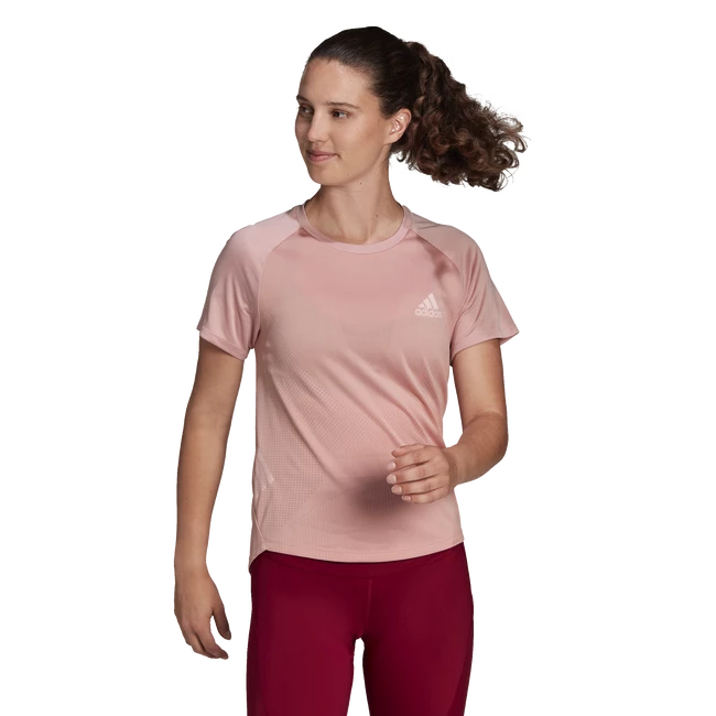 Ženska majica adidas  Adizero Tee Wonder Mauve