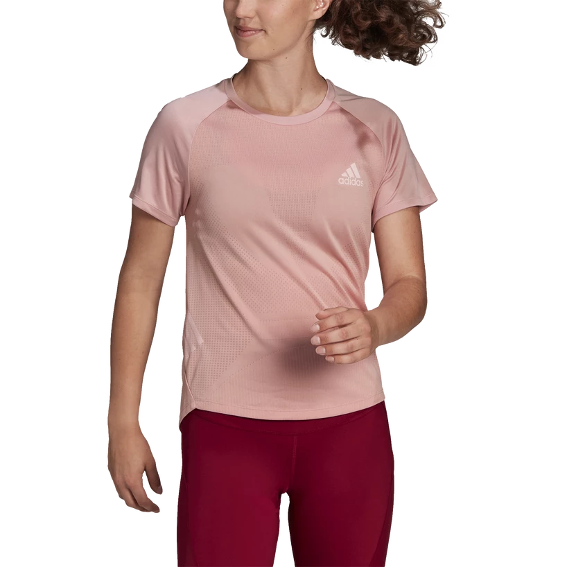 Ženska majica adidas  Adizero Tee Wonder Mauve