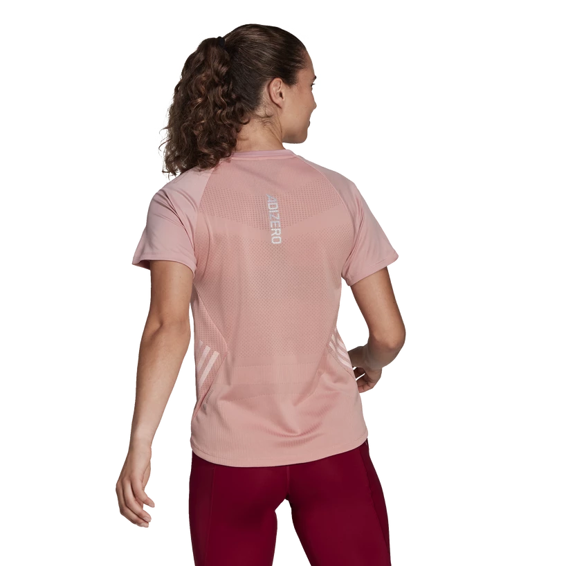 Ženska majica adidas  Adizero Tee Wonder Mauve