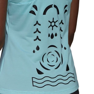 Ženska majica adidas  Paris Y-Tank Primeblue Aqua  M