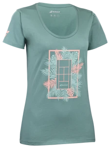 Ženska majica Babolat  Exercise Message Tee Women Trellis  M