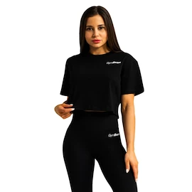 Ženska majica GymBeam Limitless Cropped T-shirt Black