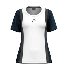 Ženska majica Head CLUB 25 TECH T-Shirt Women Navy/White