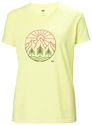 Ženska majica Helly Hansen  Skog Recycled Graphic Tee Fadded Yallow