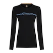 Ženska majica Icebreaker Merino 200 Oasis LS Crewe Mountain Pulse Black  M