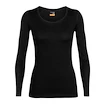 Ženska majica Icebreaker Merino 200 Oasis LS Scoop Black  L
