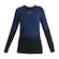 Ženska majica Icebreaker Merino 200 Sonebula LS Crewe Mid Navy/Royal Navy/Snow/Cb