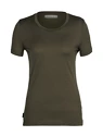 Ženska majica Icebreaker  Tech Lite II SS Tee Loden