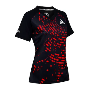 Ženska majica Joola  Lady Shirt Centrela Black/Red  M
