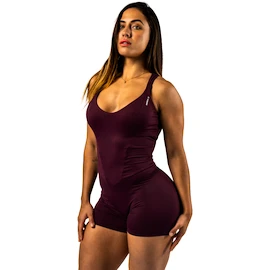 Ženska majica Nebbia STRONG BEAUTY Body-Enhancing Workout Jumpsuit 427 dark red