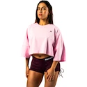 Ženska majica Nebbia STRONG BEAUTY Oversized Cropped Tee JUST FLOW 431 pink