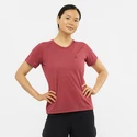 Ženska majica Salomon  Cross Rebel SS Tee Earth Red