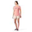 Ženska majica Smartwool  Merino Sport 150 Dragonfly Summit Short Sleeve Light Mahogany