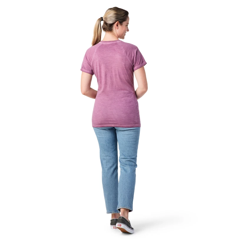 Ženska majica Smartwool  Merino Sport 150 Plant-Based Dye Short Sleeve Summer Sound  L