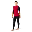 Ženska majica Smartwool  W Intraknit Merino 200 Colorblck 1/4 Zip pomegranate
