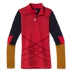Ženska majica Smartwool  W Intraknit Merino 200 Colorblck 1/4 Zip pomegranate