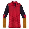 Ženska majica Smartwool  W Intraknit Merino 200 Colorblck 1/4 Zip pomegranate