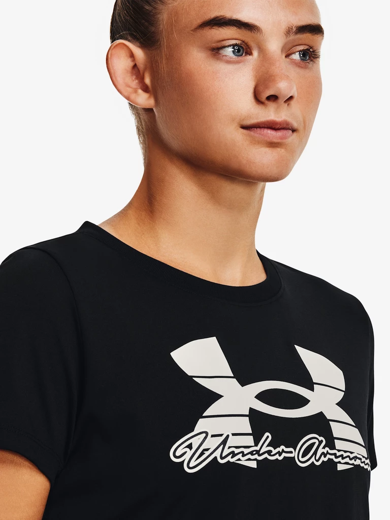Ženska majica Under Armour  Tech Solid Script SSC-BLK