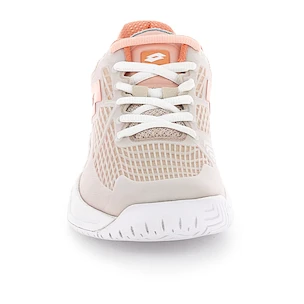 Ženska obutev za tenis Lotto Mirage 100 II SPD W White/Melon Orange