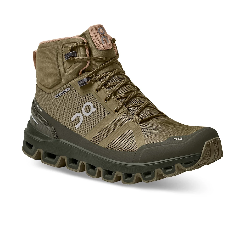 Ženska obutev za uporabo na prostem On Cloudrock Waterproof Olive/Reed