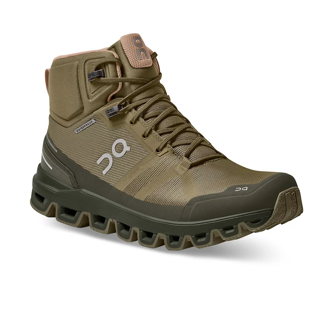 Ženska obutev za uporabo na prostem On Cloudrock Waterproof Olive/Reed