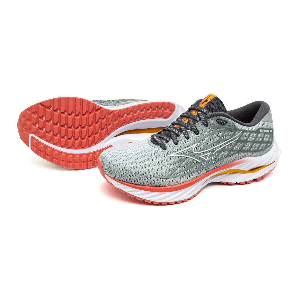 Ženska tekaška obutev Mizuno 20 Gray Mist/White/Dubarry