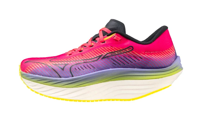Ženska tekaška obutev Mizuno Pro High-Vis Pink/Ombre Blue/Purple Punch