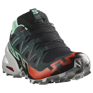 Ženska tekaška obutev Salomon Speedcross 6 Gore-Tex Black/Electric Green/Cherry Tomato