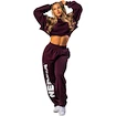 Ženska trenirka Nebbia Loose-Fit Baggy Pants BOYFRIEND STYLE 432 dark red