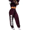Ženska trenirka Nebbia Loose-Fit Baggy Pants BOYFRIEND STYLE 432 dark red