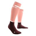 Ženske kompresijske dokolenke CEP  4.0 Rose/Dark Red