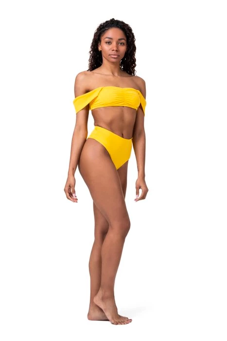 Ženske kopalke Nebbia  Miami retro bikini - top 553 yellow M