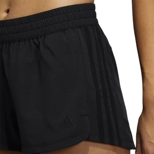 Ženske kratke hlače adidas  Pacer 3-Stripes Woven Heather Shorts Black
